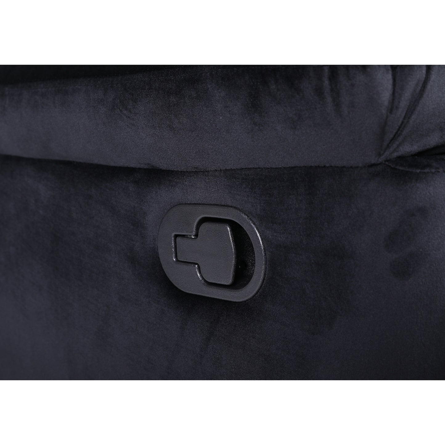 Πολυθρόνα Ανακλινόμενη ArteLibre CARINAE Μαύρο Βελούδο 93x90x100cm - Hippiehome.gr