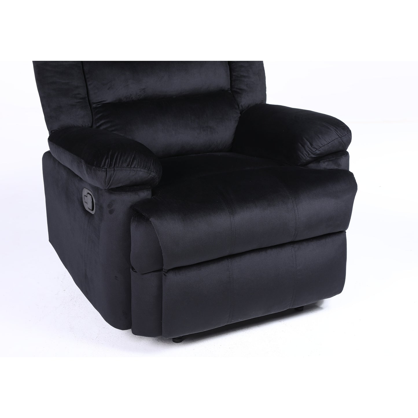 Πολυθρόνα Ανακλινόμενη ArteLibre CARINAE Μαύρο Βελούδο 93x90x100cm - Hippiehome.gr