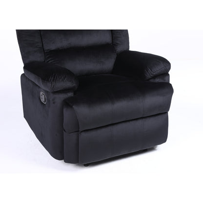 Πολυθρόνα Ανακλινόμενη ArteLibre CARINAE Μαύρο Βελούδο 93x90x100cm - Hippiehome.gr