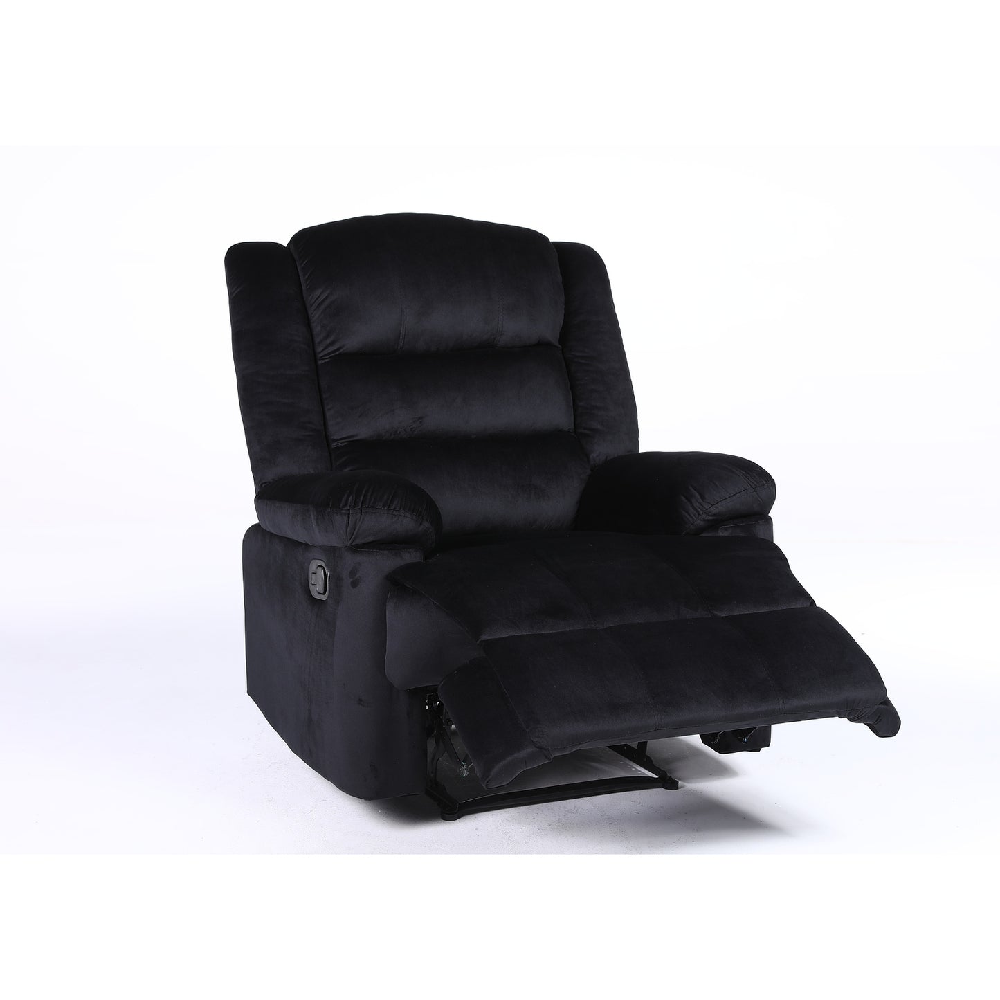 Πολυθρόνα Ανακλινόμενη ArteLibre CARINAE Μαύρο Βελούδο 93x90x100cm - Hippiehome.gr