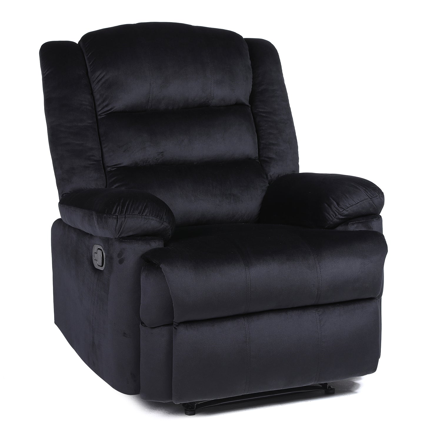 Πολυθρόνα Ανακλινόμενη ArteLibre CARINAE Μαύρο Βελούδο 93x90x100cm - Hippiehome.gr