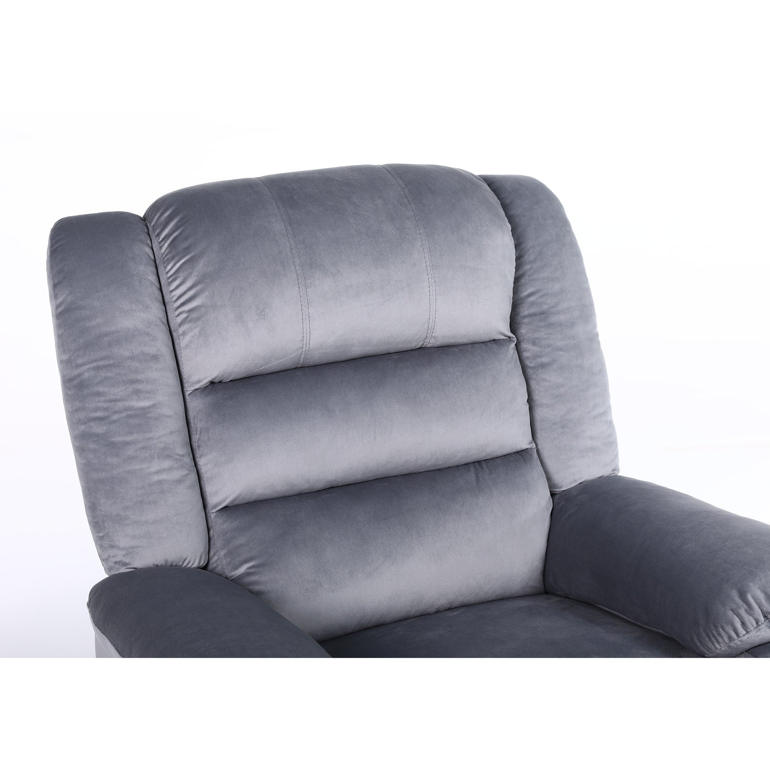 Πολυθρόνα Ανακλινόμενη ArteLibre CARINAE Γκρι Βελούδο 93x90x100cm - Hippiehome.gr
