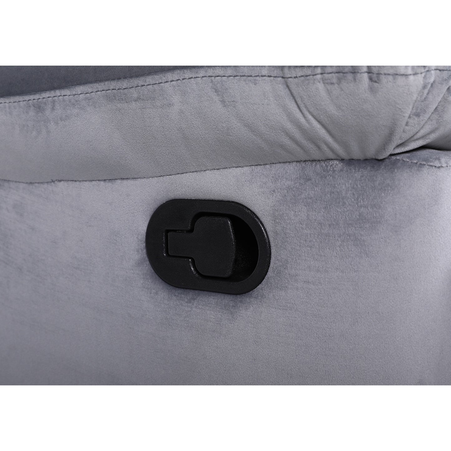 Πολυθρόνα Ανακλινόμενη ArteLibre CARINAE Γκρι Βελούδο 93x90x100cm - Hippiehome.gr