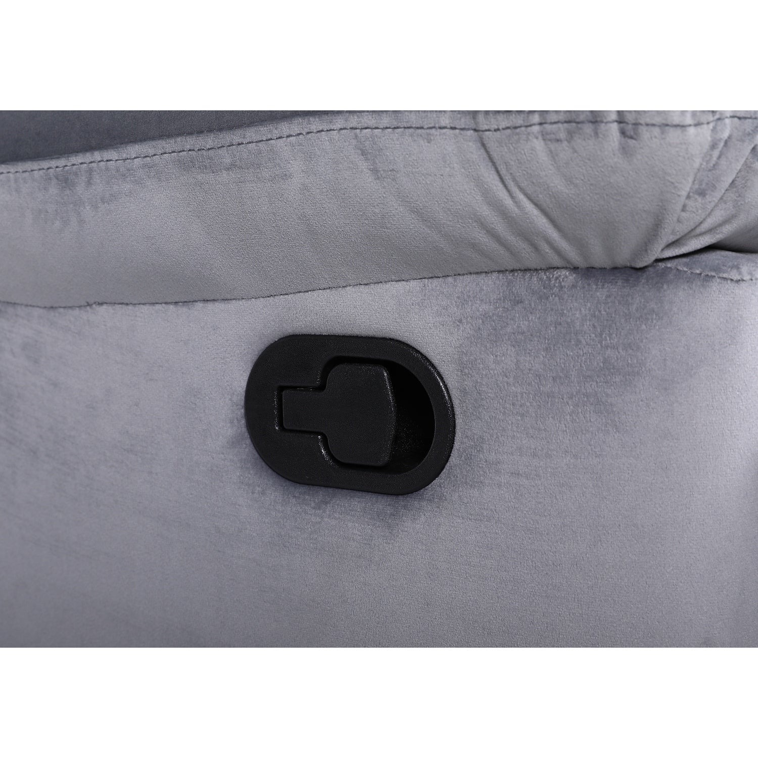 Πολυθρόνα Ανακλινόμενη ArteLibre CARINAE Γκρι Βελούδο 93x90x100cm - Hippiehome.gr