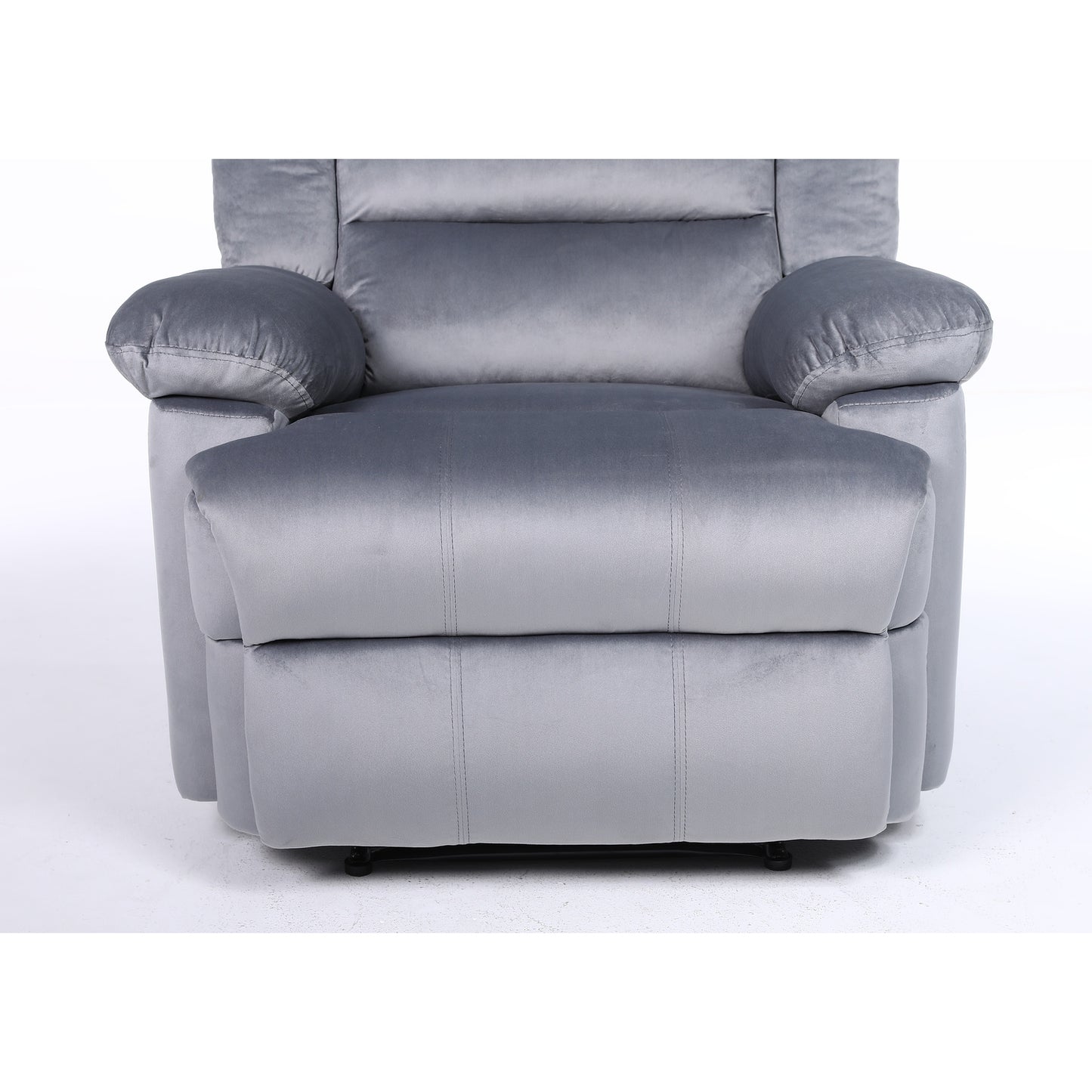 Πολυθρόνα Ανακλινόμενη ArteLibre CARINAE Γκρι Βελούδο 93x90x100cm - Hippiehome.gr