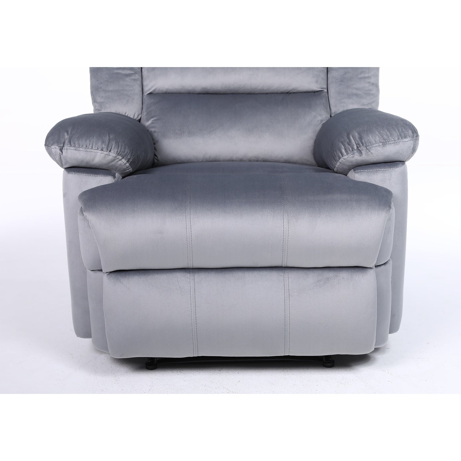 Πολυθρόνα Ανακλινόμενη ArteLibre CARINAE Γκρι Βελούδο 93x90x100cm - Hippiehome.gr