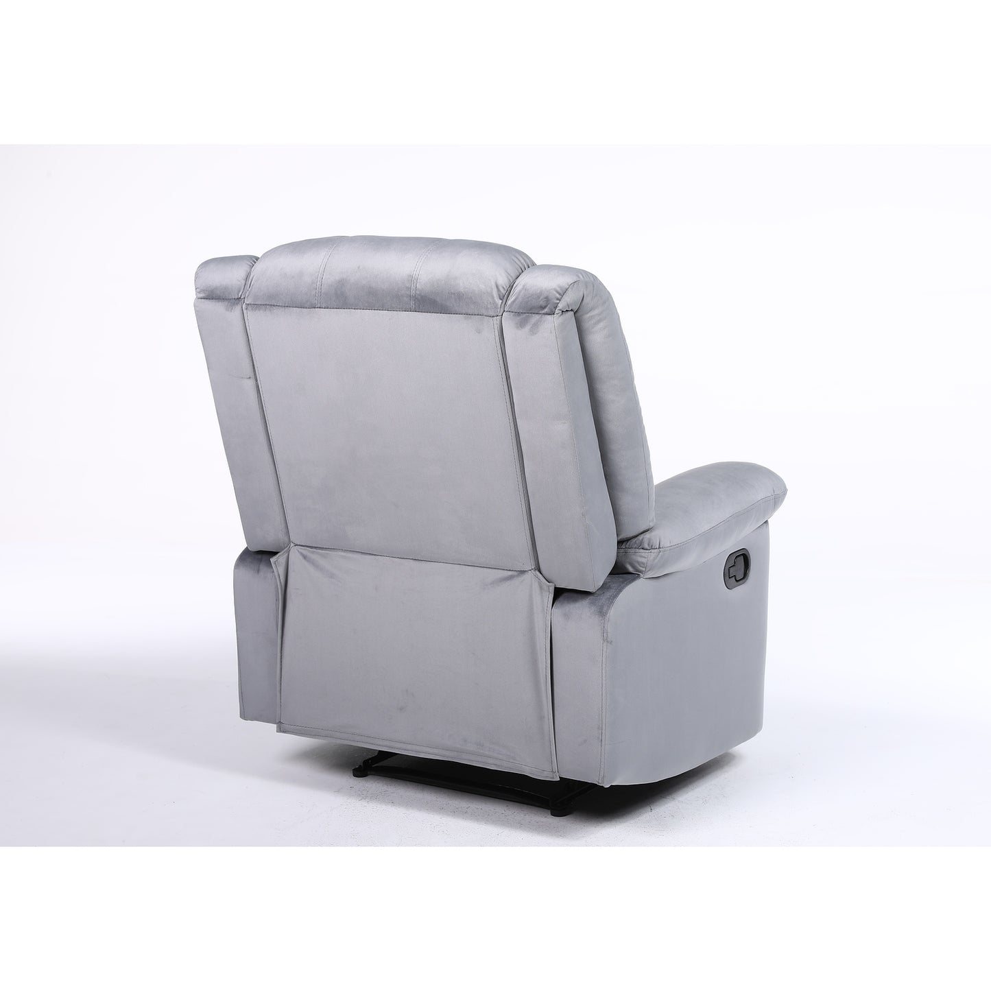 Πολυθρόνα Ανακλινόμενη ArteLibre CARINAE Γκρι Βελούδο 93x90x100cm - Hippiehome.gr