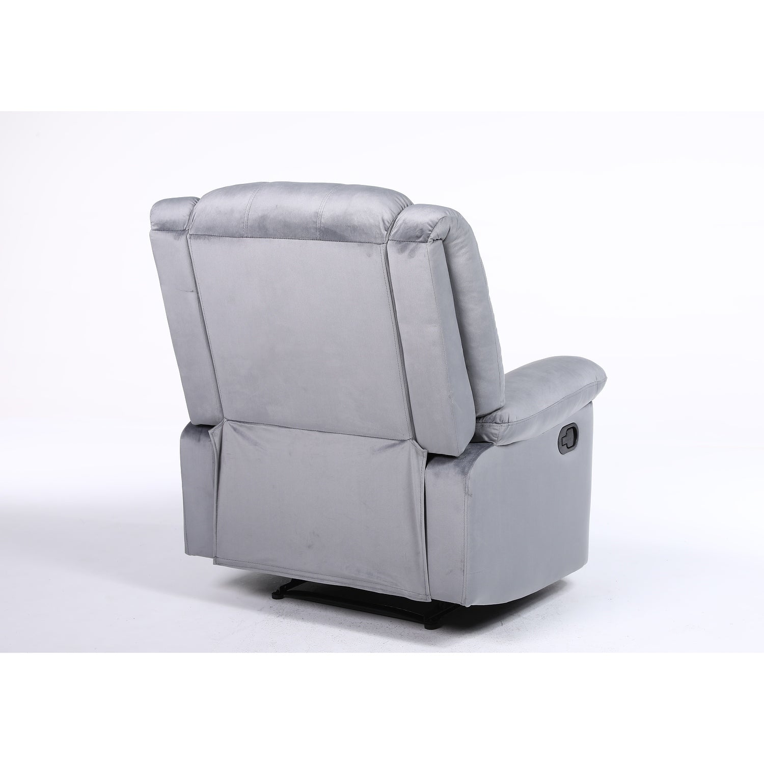 Πολυθρόνα Ανακλινόμενη ArteLibre CARINAE Γκρι Βελούδο 93x90x100cm - Hippiehome.gr