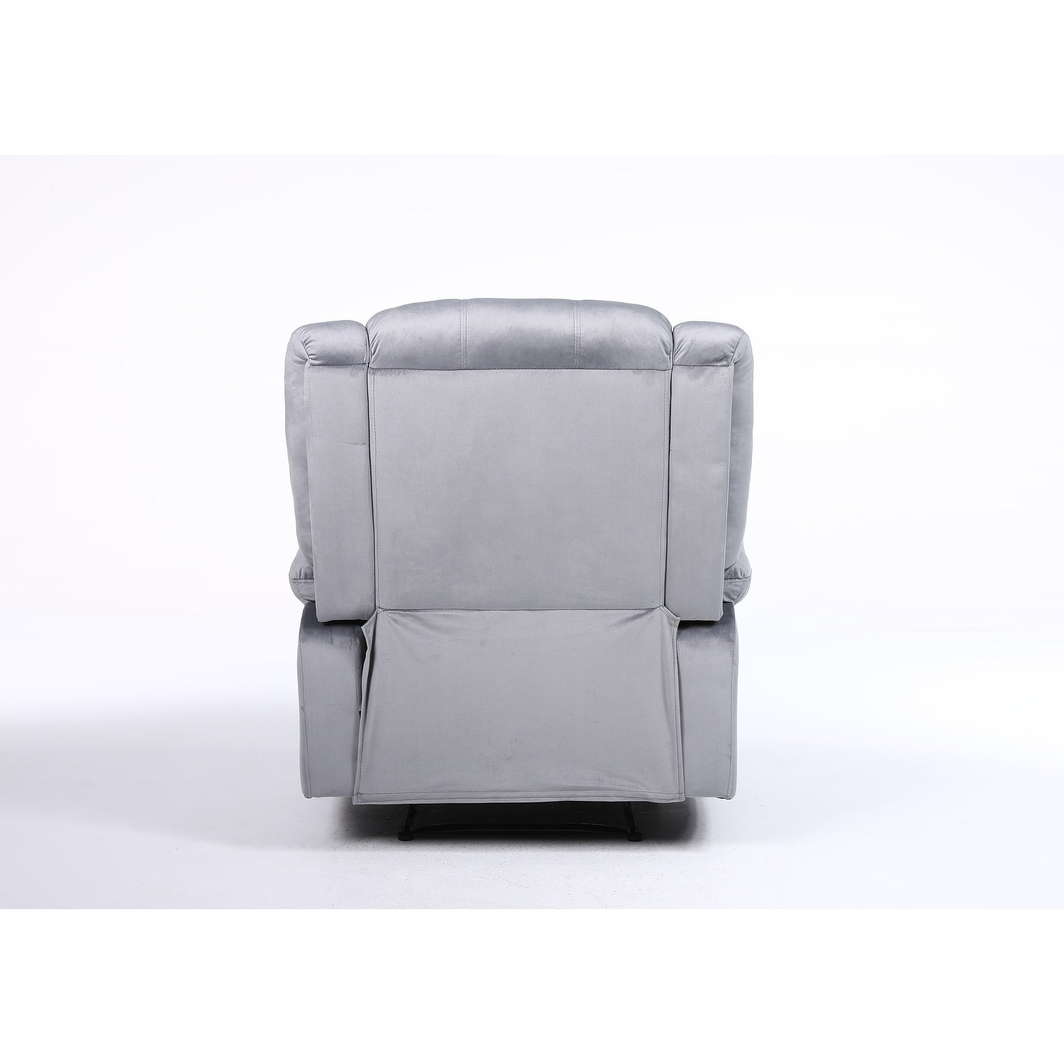 Πολυθρόνα Ανακλινόμενη ArteLibre CARINAE Γκρι Βελούδο 93x90x100cm - Hippiehome.gr