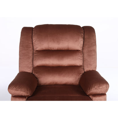 Πολυθρόνα Ανακλινόμενη ArteLibre CARINAE Καφέ Βελούδο 93x90x100cm - Hippiehome.gr
