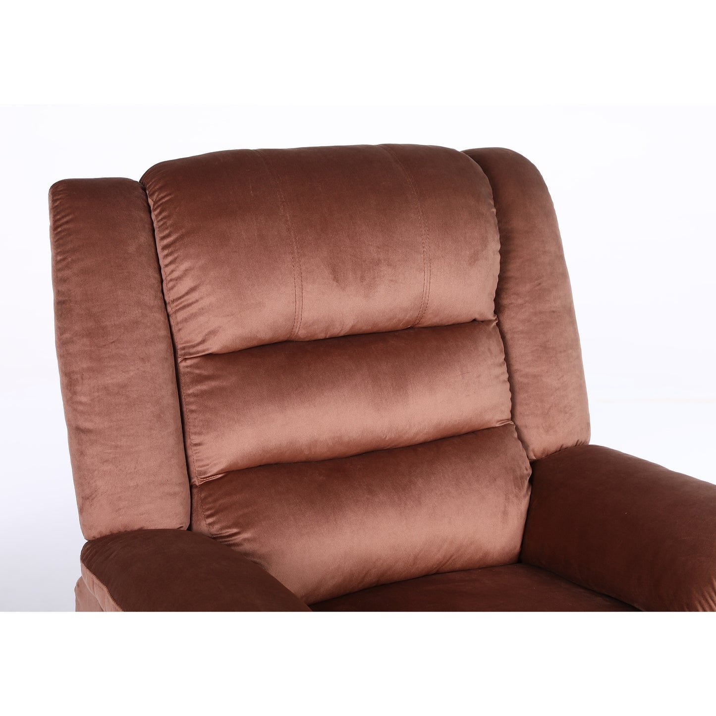 Πολυθρόνα Ανακλινόμενη ArteLibre CARINAE Καφέ Βελούδο 93x90x100cm - Hippiehome.gr