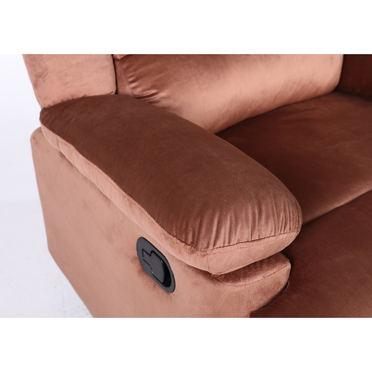 Πολυθρόνα Ανακλινόμενη ArteLibre CARINAE Καφέ Βελούδο 93x90x100cm - Hippiehome.gr