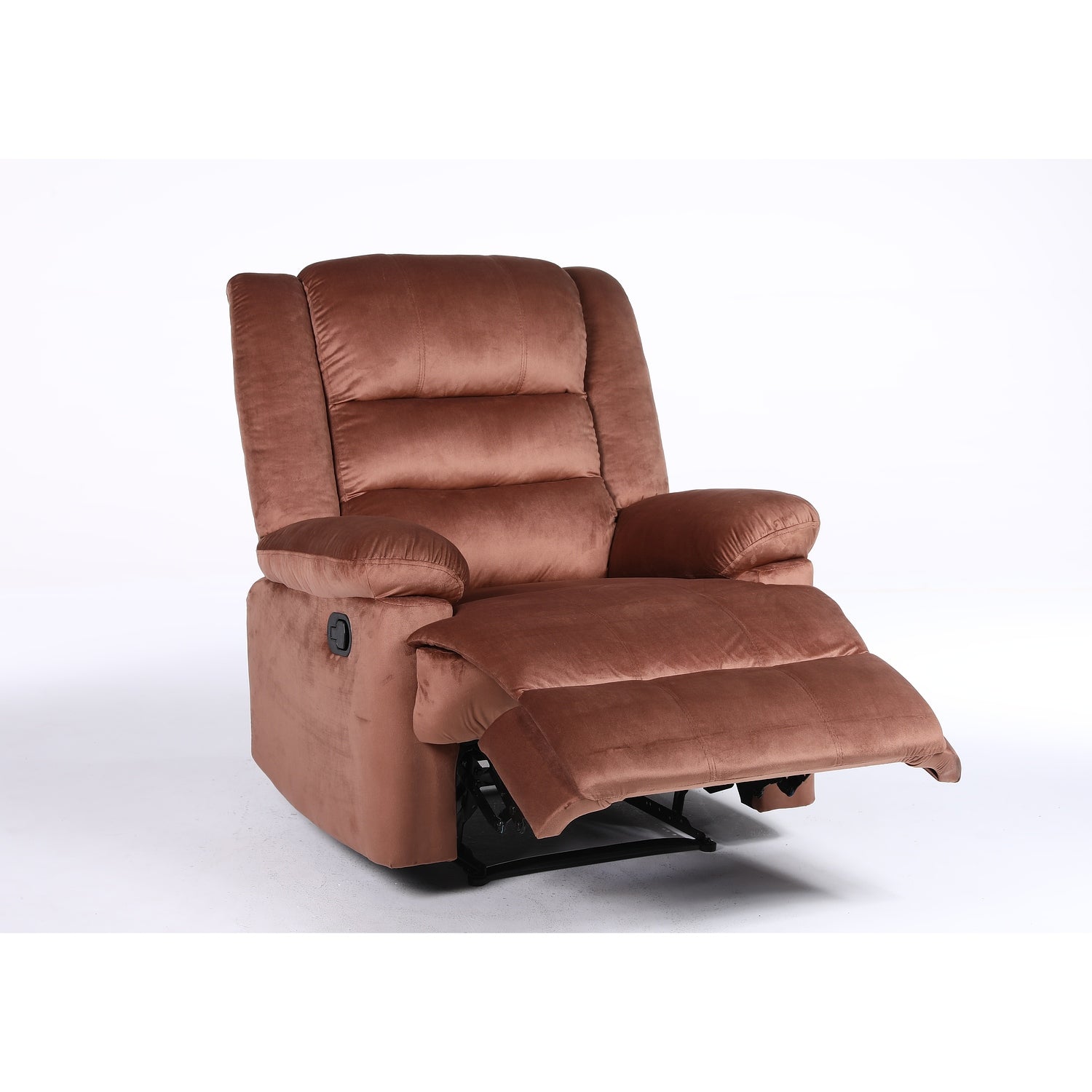 Πολυθρόνα Ανακλινόμενη ArteLibre CARINAE Καφέ Βελούδο 93x90x100cm - Hippiehome.gr