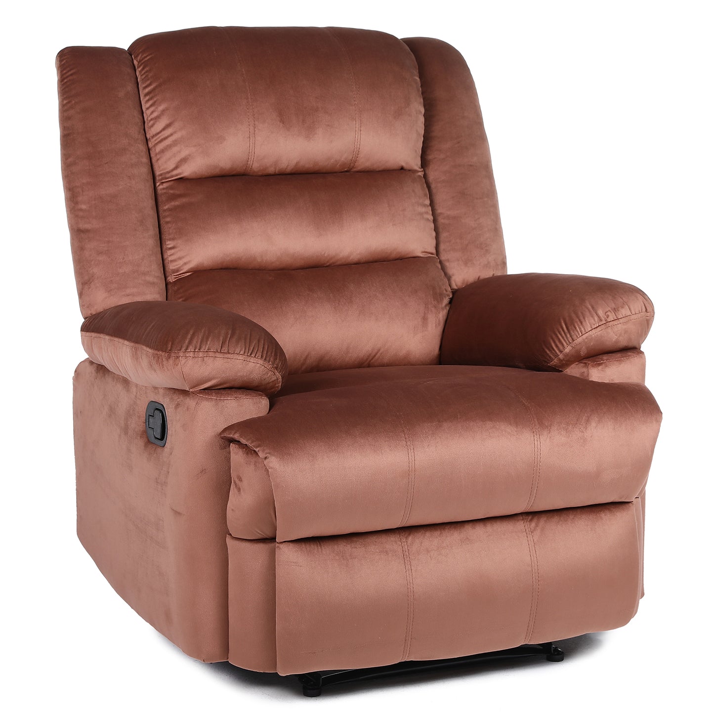 Πολυθρόνα Ανακλινόμενη ArteLibre CARINAE Καφέ Βελούδο 93x90x100cm - Hippiehome.gr