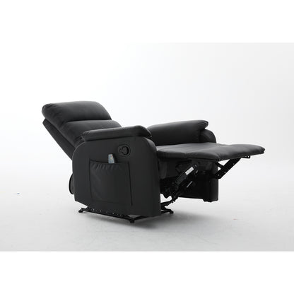 Πολυθρόνα Ανακλινόμενη ArteLibre RIGIL Με Λειτουργία Μασάζ Μαύρο PU 75x87x102cm - Hippiehome.gr
