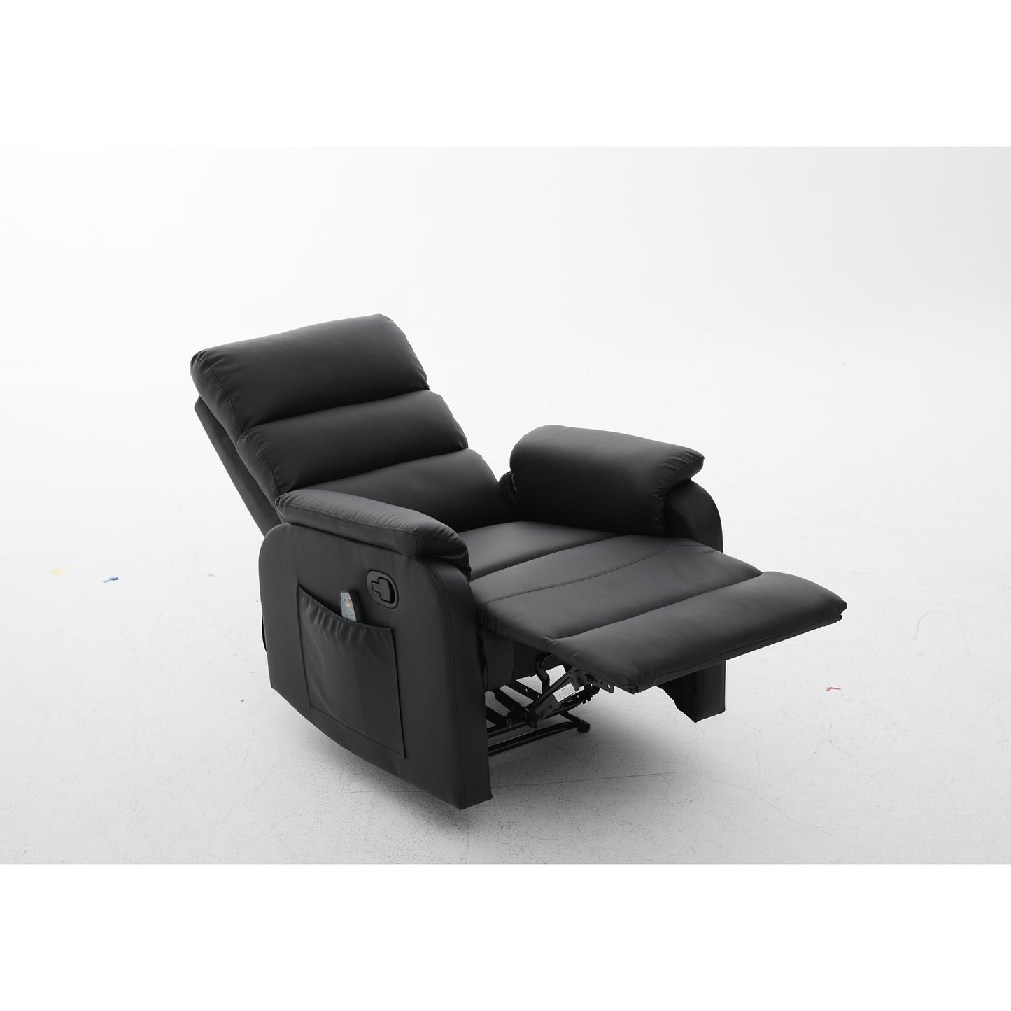 Πολυθρόνα Ανακλινόμενη ArteLibre RIGIL Με Λειτουργία Μασάζ Μαύρο PU 75x87x102cm - Hippiehome.gr