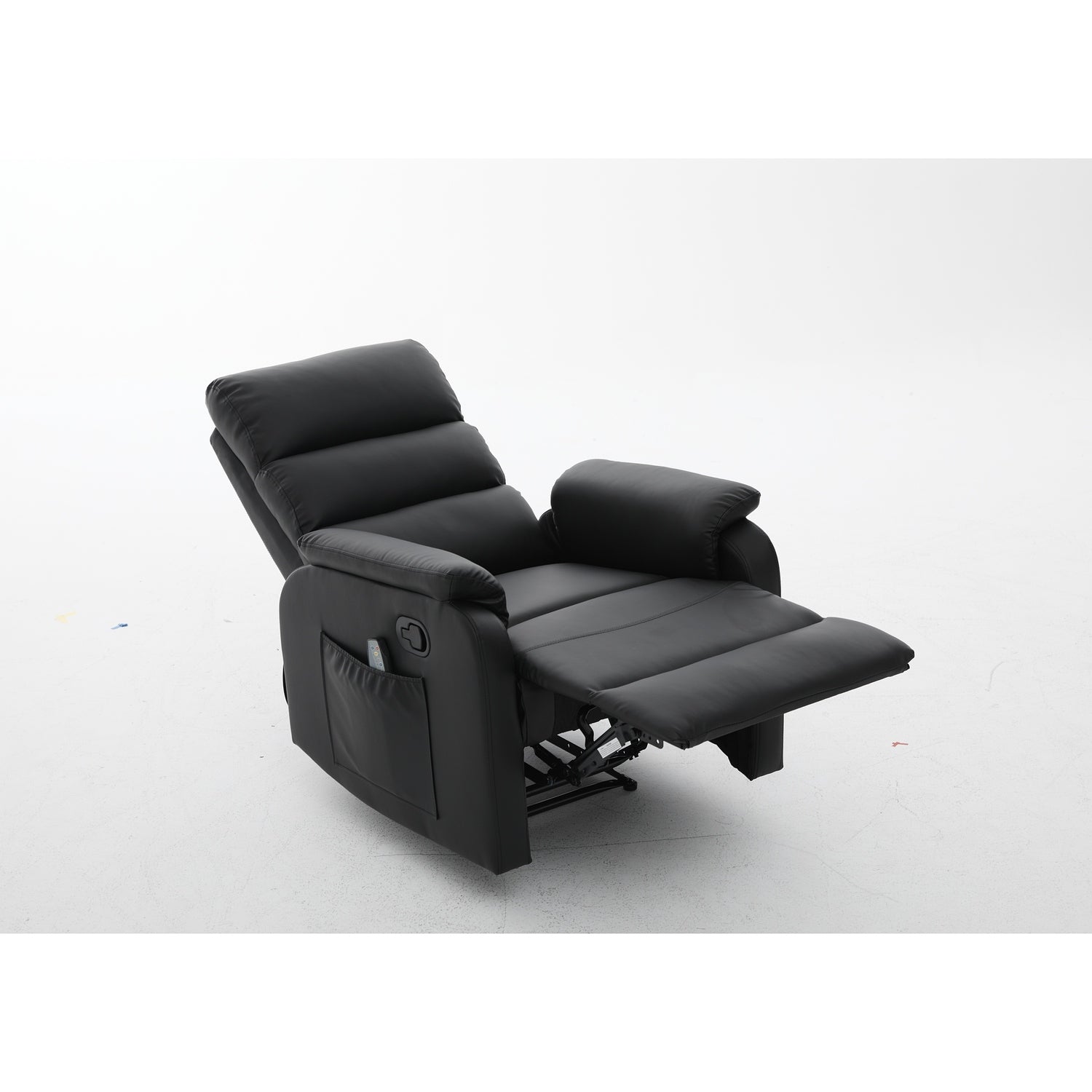 Πολυθρόνα Ανακλινόμενη ArteLibre RIGIL Με Λειτουργία Μασάζ Μαύρο PU 75x87x102cm - Hippiehome.gr