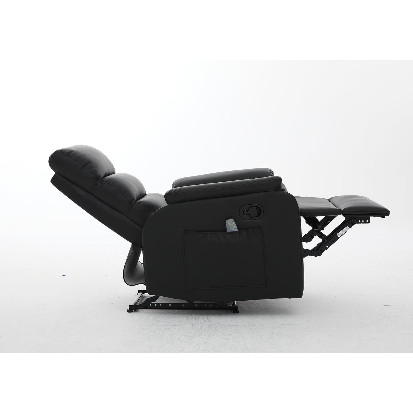 Πολυθρόνα Ανακλινόμενη ArteLibre RIGIL Με Λειτουργία Μασάζ Μαύρο PU 75x87x102cm - Hippiehome.gr
