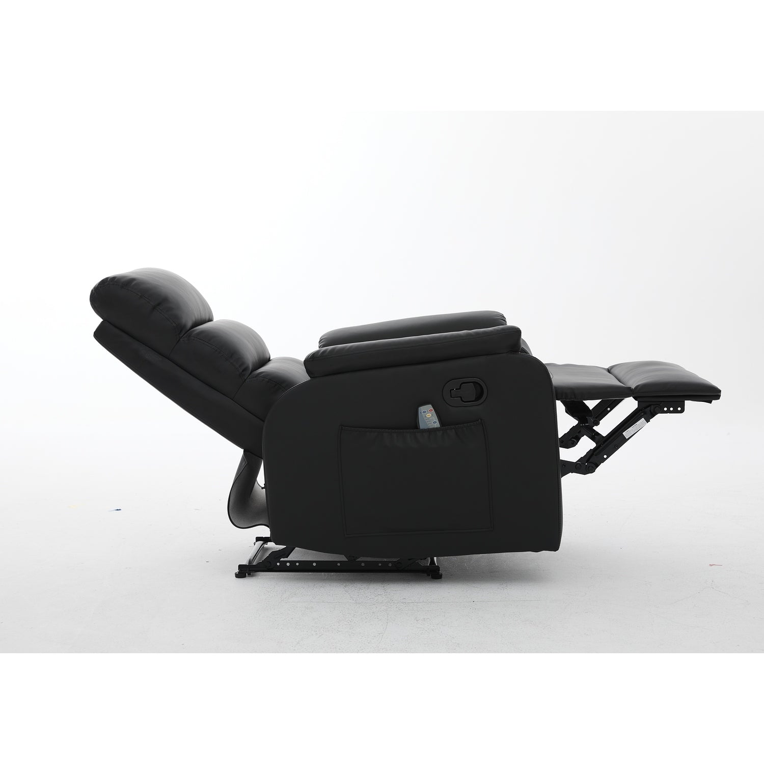 Πολυθρόνα Ανακλινόμενη ArteLibre RIGIL Με Λειτουργία Μασάζ Μαύρο PU 75x87x102cm - Hippiehome.gr