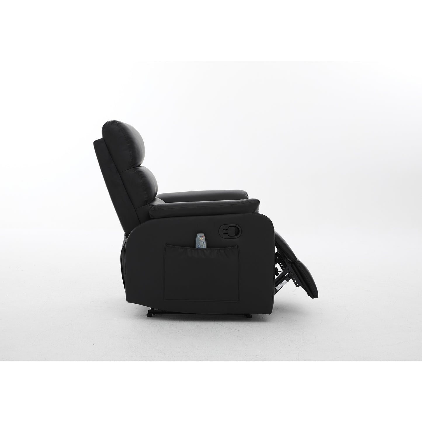 Πολυθρόνα Ανακλινόμενη ArteLibre RIGIL Με Λειτουργία Μασάζ Μαύρο PU 75x87x102cm - Hippiehome.gr