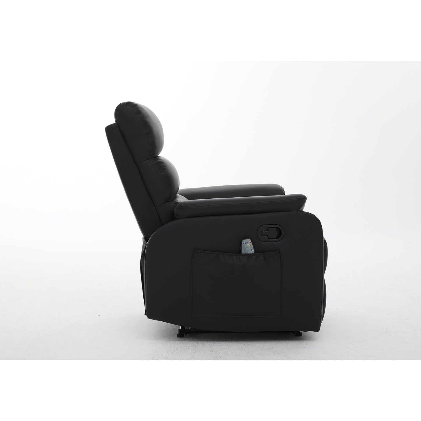 Πολυθρόνα Ανακλινόμενη ArteLibre RIGIL Με Λειτουργία Μασάζ Μαύρο PU 75x87x102cm - Hippiehome.gr