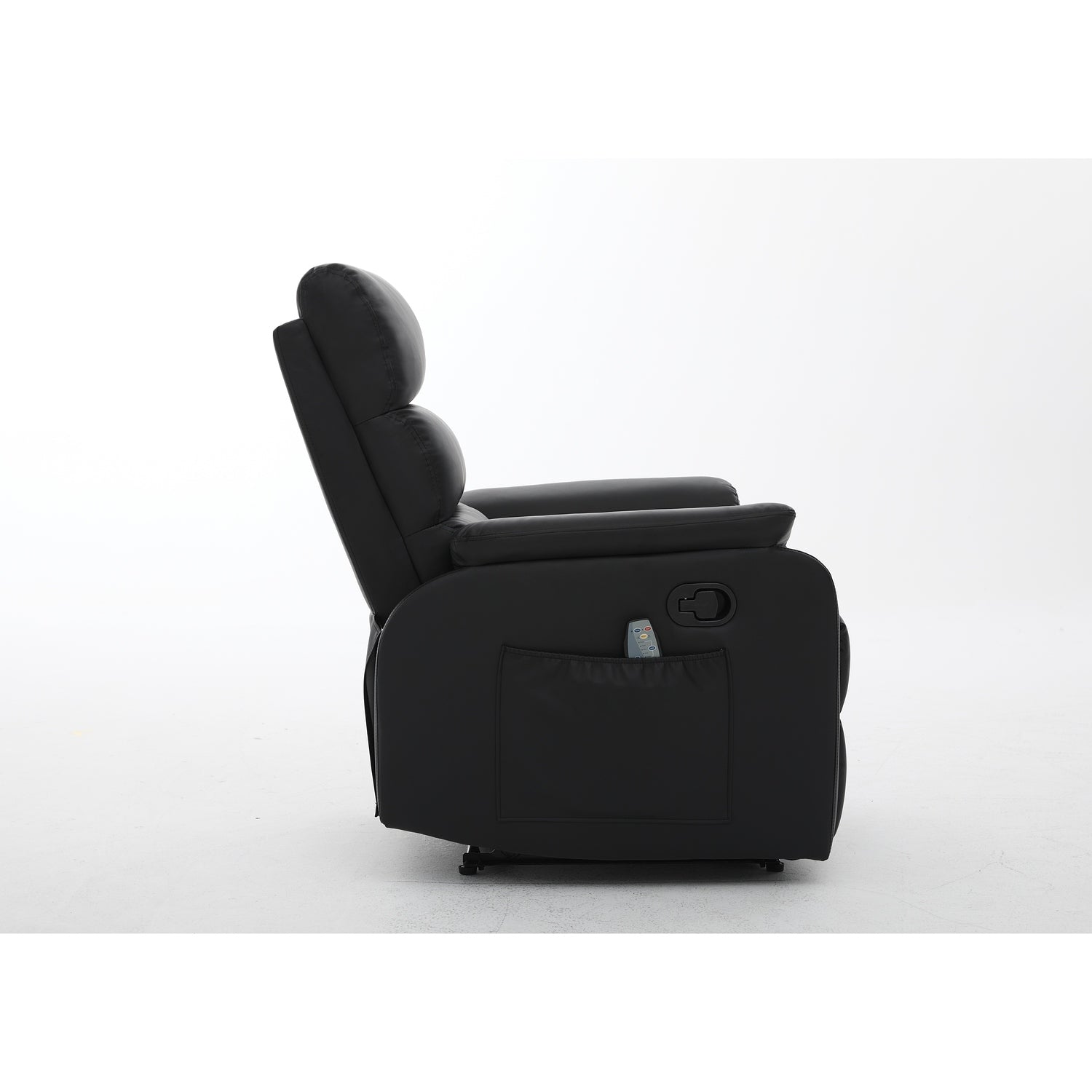Πολυθρόνα Ανακλινόμενη ArteLibre RIGIL Με Λειτουργία Μασάζ Μαύρο PU 75x87x102cm - Hippiehome.gr