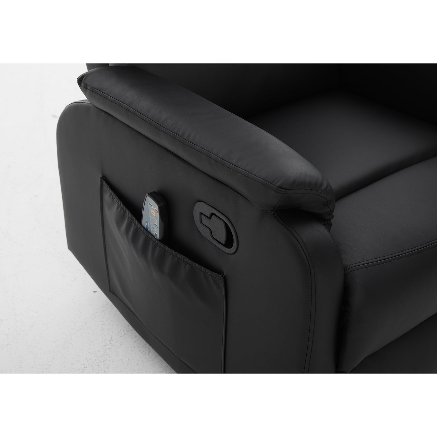 Πολυθρόνα Ανακλινόμενη ArteLibre RIGIL Με Λειτουργία Μασάζ Μαύρο PU 75x87x102cm - Hippiehome.gr