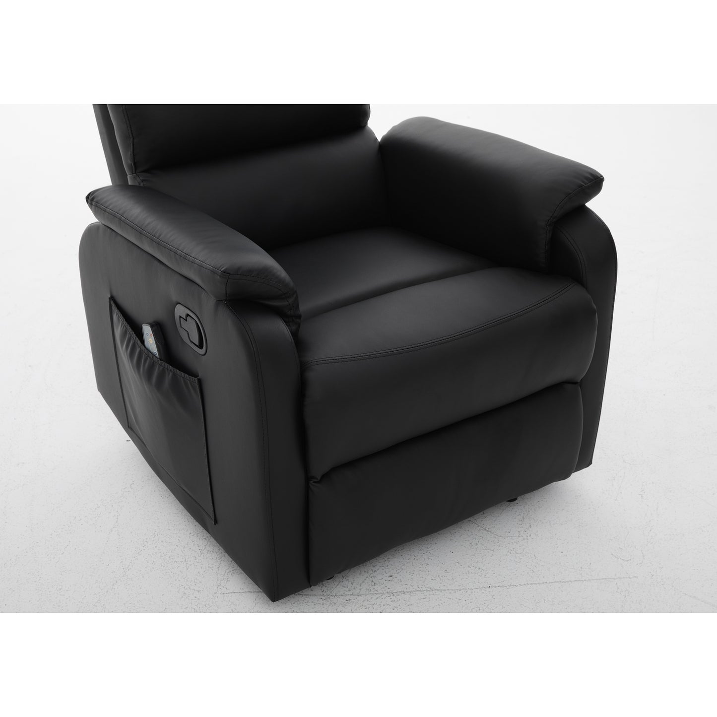 Πολυθρόνα Ανακλινόμενη ArteLibre RIGIL Με Λειτουργία Μασάζ Μαύρο PU 75x87x102cm - Hippiehome.gr