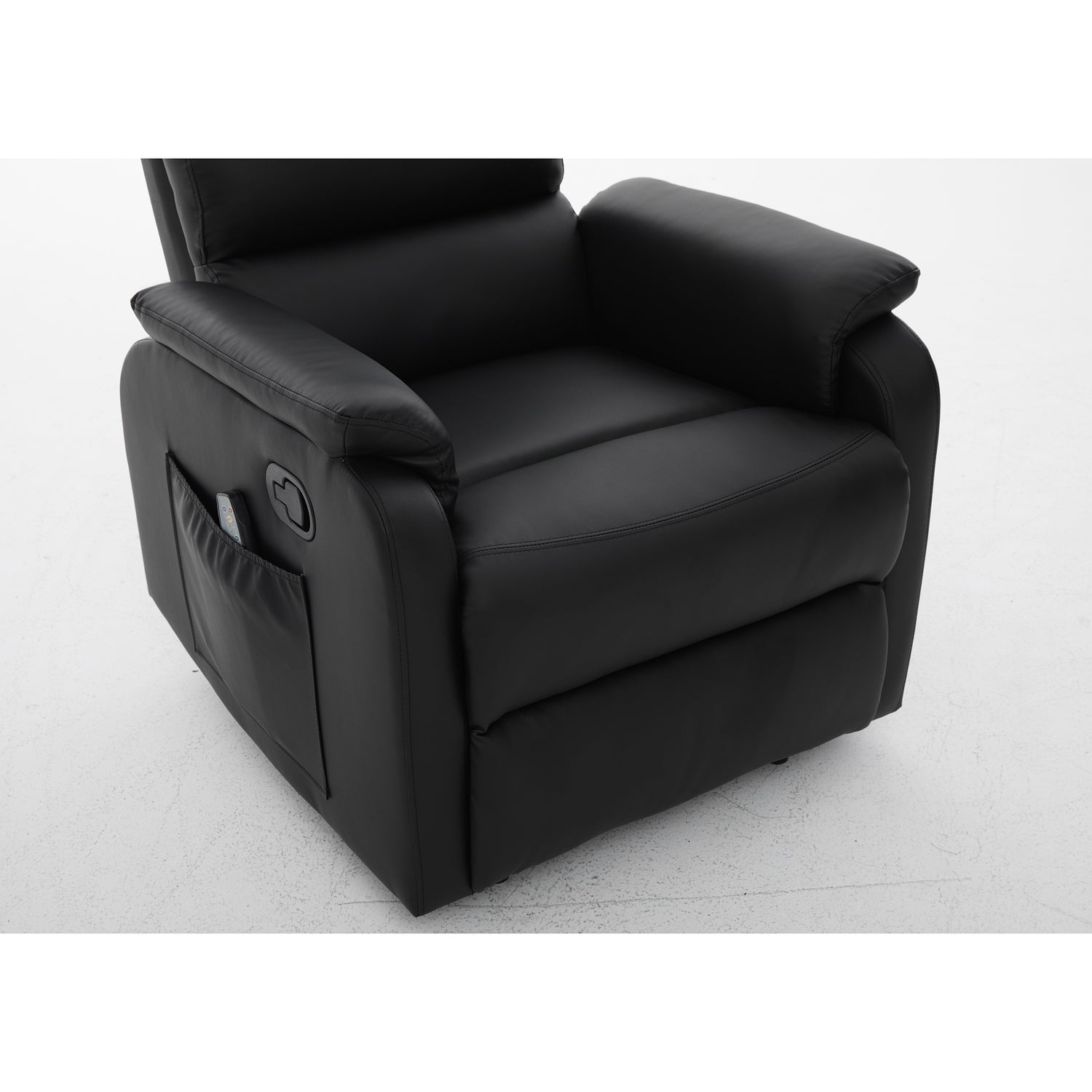 Πολυθρόνα Ανακλινόμενη ArteLibre RIGIL Με Λειτουργία Μασάζ Μαύρο PU 75x87x102cm - Hippiehome.gr