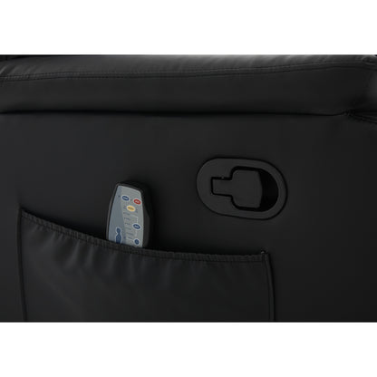 Πολυθρόνα Ανακλινόμενη ArteLibre RIGIL Με Λειτουργία Μασάζ Μαύρο PU 75x87x102cm - Hippiehome.gr