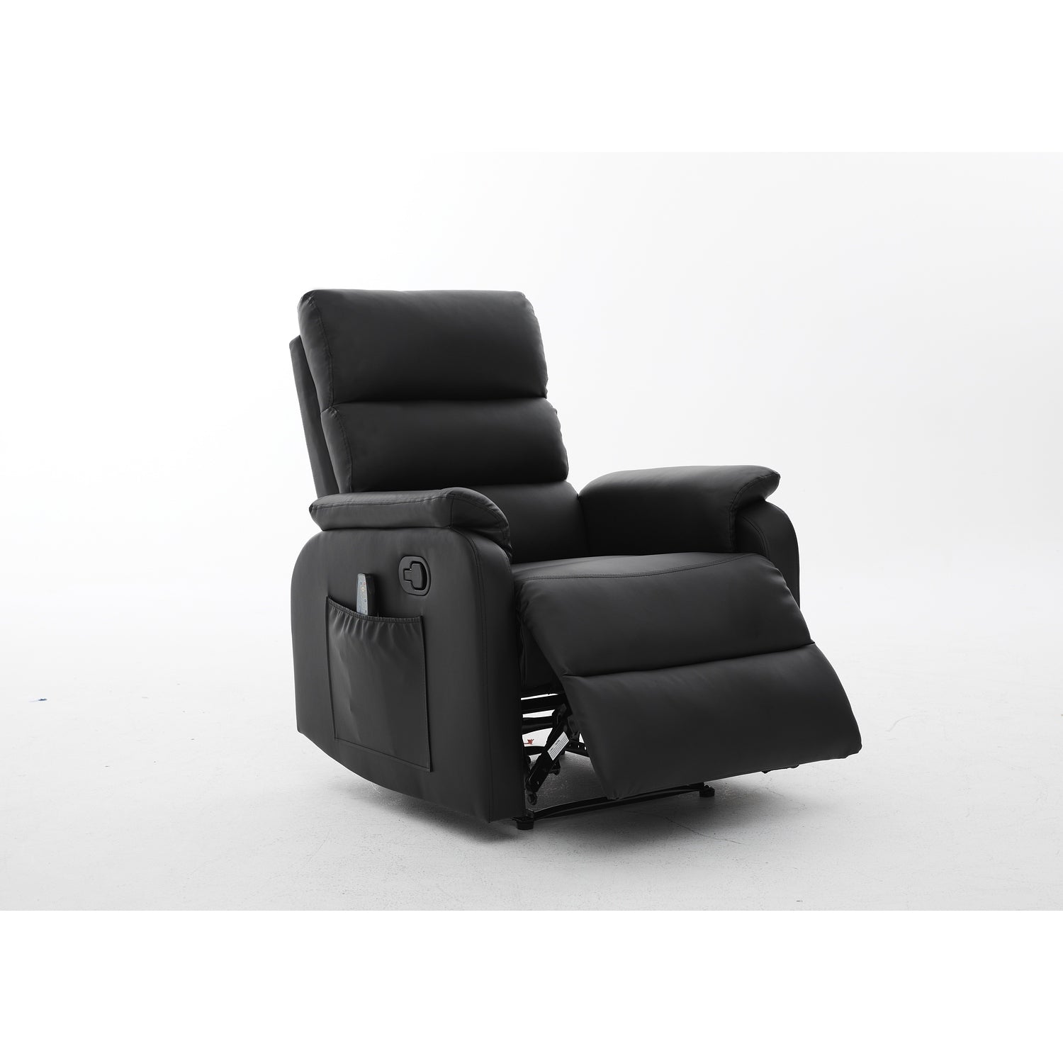 Πολυθρόνα Ανακλινόμενη ArteLibre RIGIL Με Λειτουργία Μασάζ Μαύρο PU 75x87x102cm - Hippiehome.gr