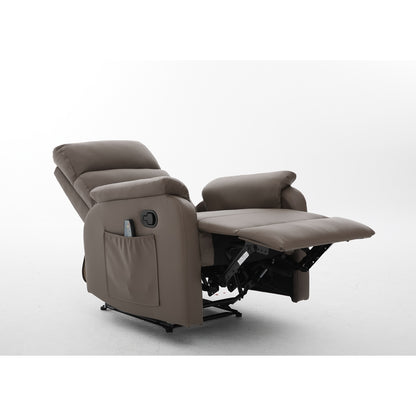 Πολυθρόνα Ανακλινόμενη ArteLibre RIGIL Με Λειτουργία Μασάζ Καφέ PU 75x87x102cm - Hippiehome.gr
