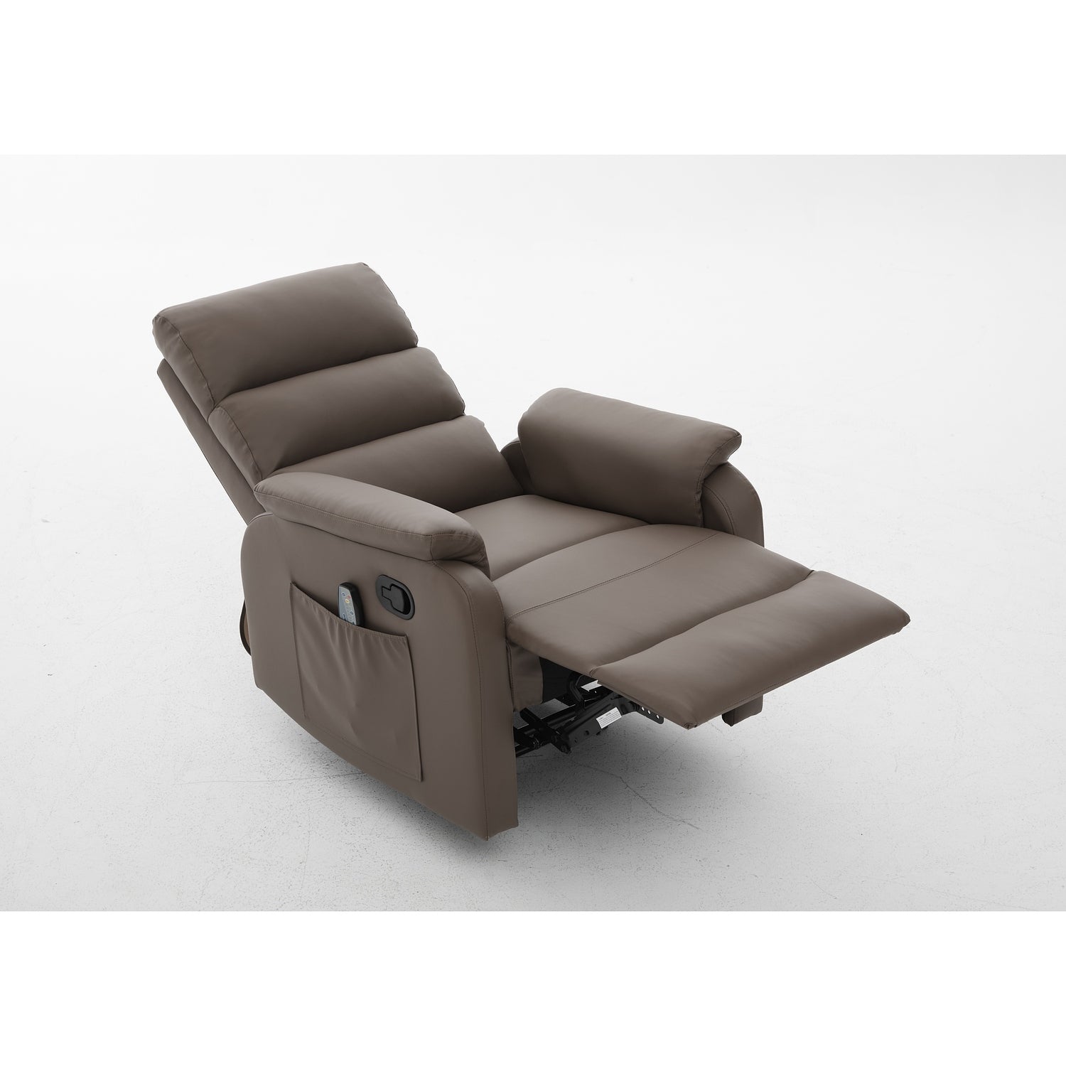 Πολυθρόνα Ανακλινόμενη ArteLibre RIGIL Με Λειτουργία Μασάζ Καφέ PU 75x87x102cm - Hippiehome.gr