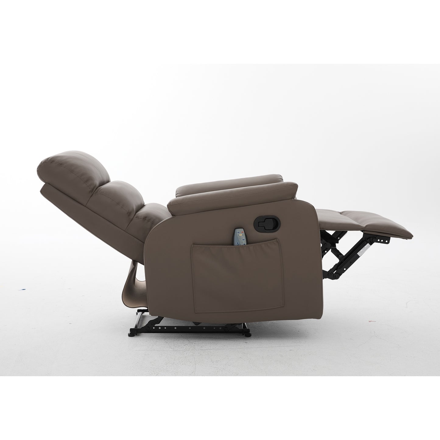 Πολυθρόνα Ανακλινόμενη ArteLibre RIGIL Με Λειτουργία Μασάζ Καφέ PU 75x87x102cm - Hippiehome.gr