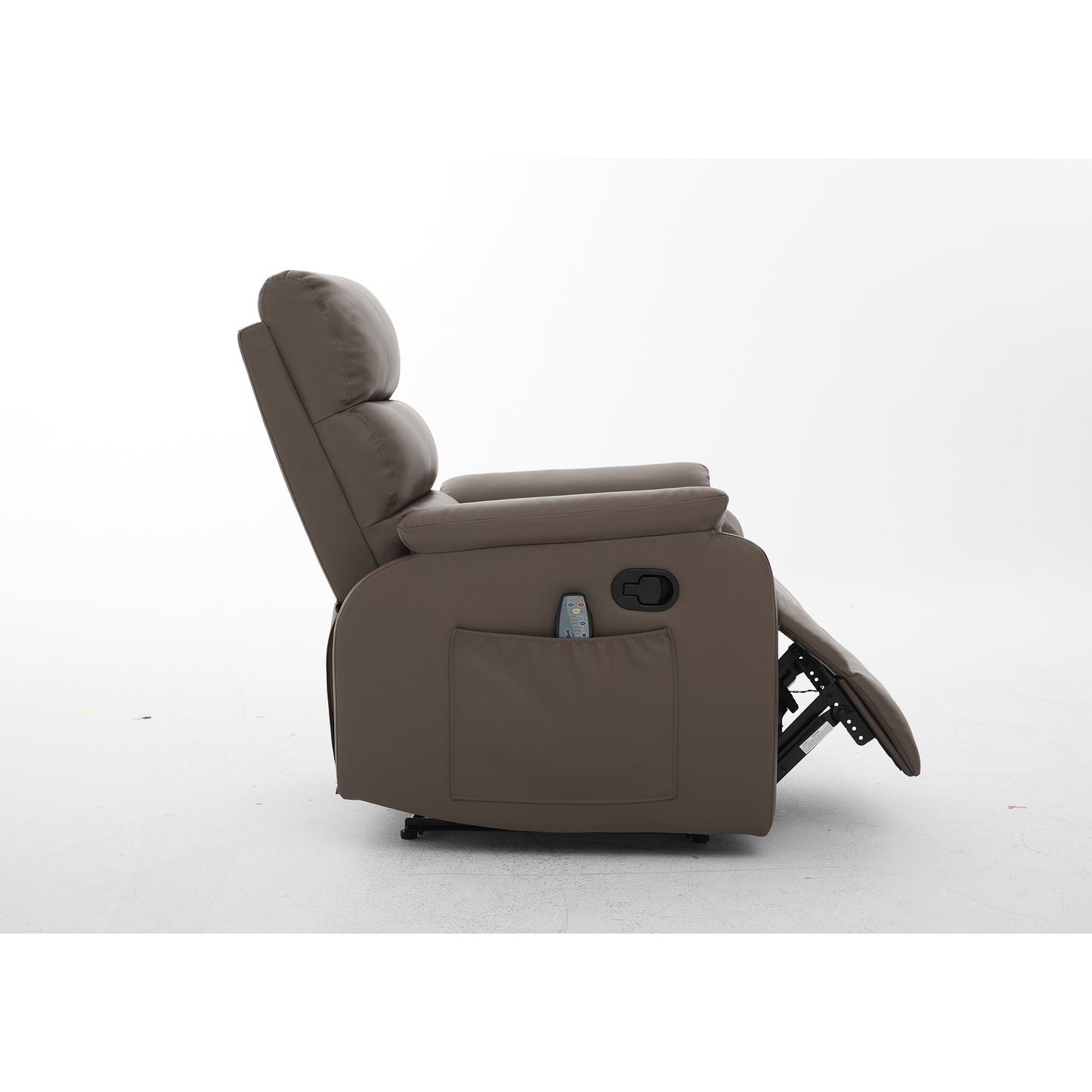 Πολυθρόνα Ανακλινόμενη ArteLibre RIGIL Με Λειτουργία Μασάζ Καφέ PU 75x87x102cm - Hippiehome.gr
