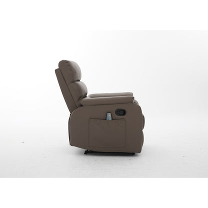 Πολυθρόνα Ανακλινόμενη ArteLibre RIGIL Με Λειτουργία Μασάζ Καφέ PU 75x87x102cm - Hippiehome.gr
