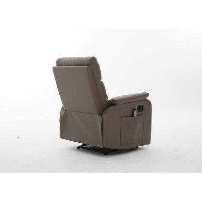 Πολυθρόνα Ανακλινόμενη ArteLibre RIGIL Με Λειτουργία Μασάζ Καφέ PU 75x87x102cm - Hippiehome.gr