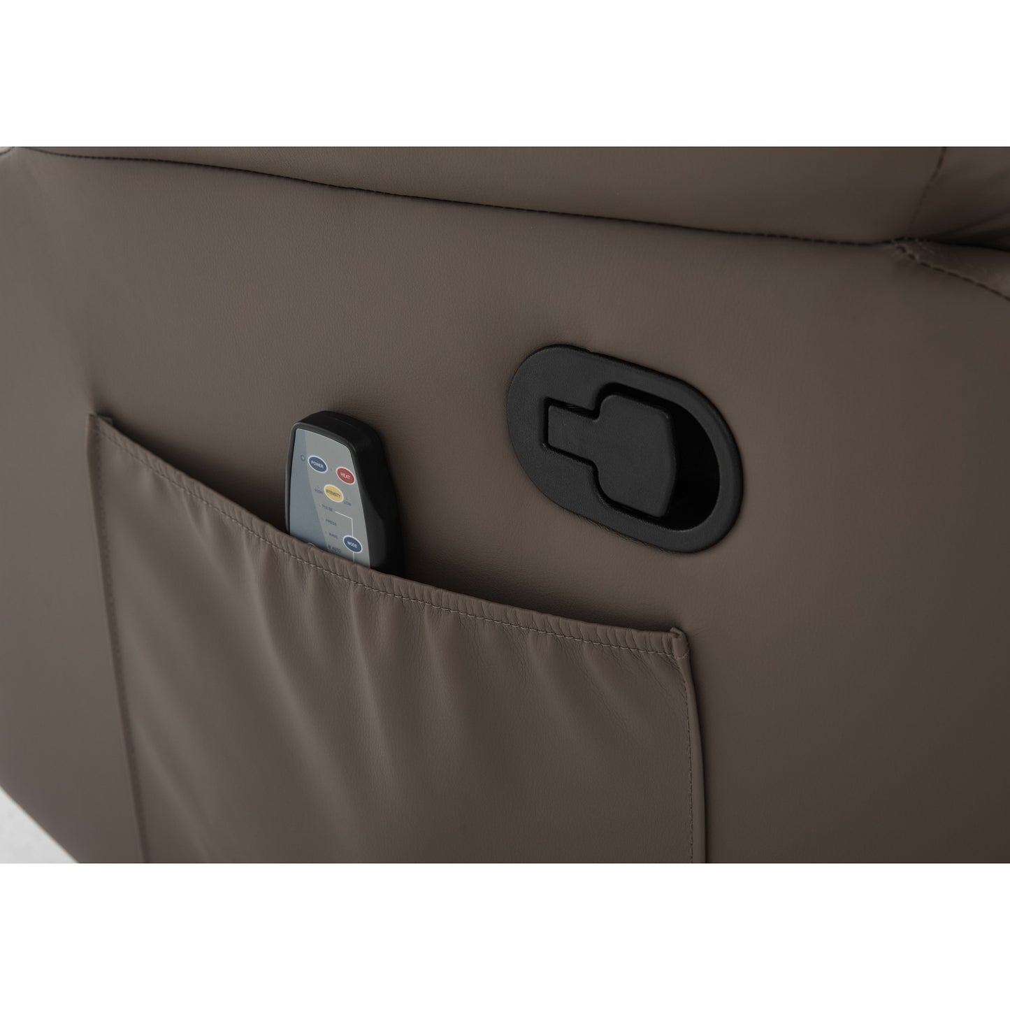 Πολυθρόνα Ανακλινόμενη ArteLibre RIGIL Με Λειτουργία Μασάζ Καφέ PU 75x87x102cm - Hippiehome.gr