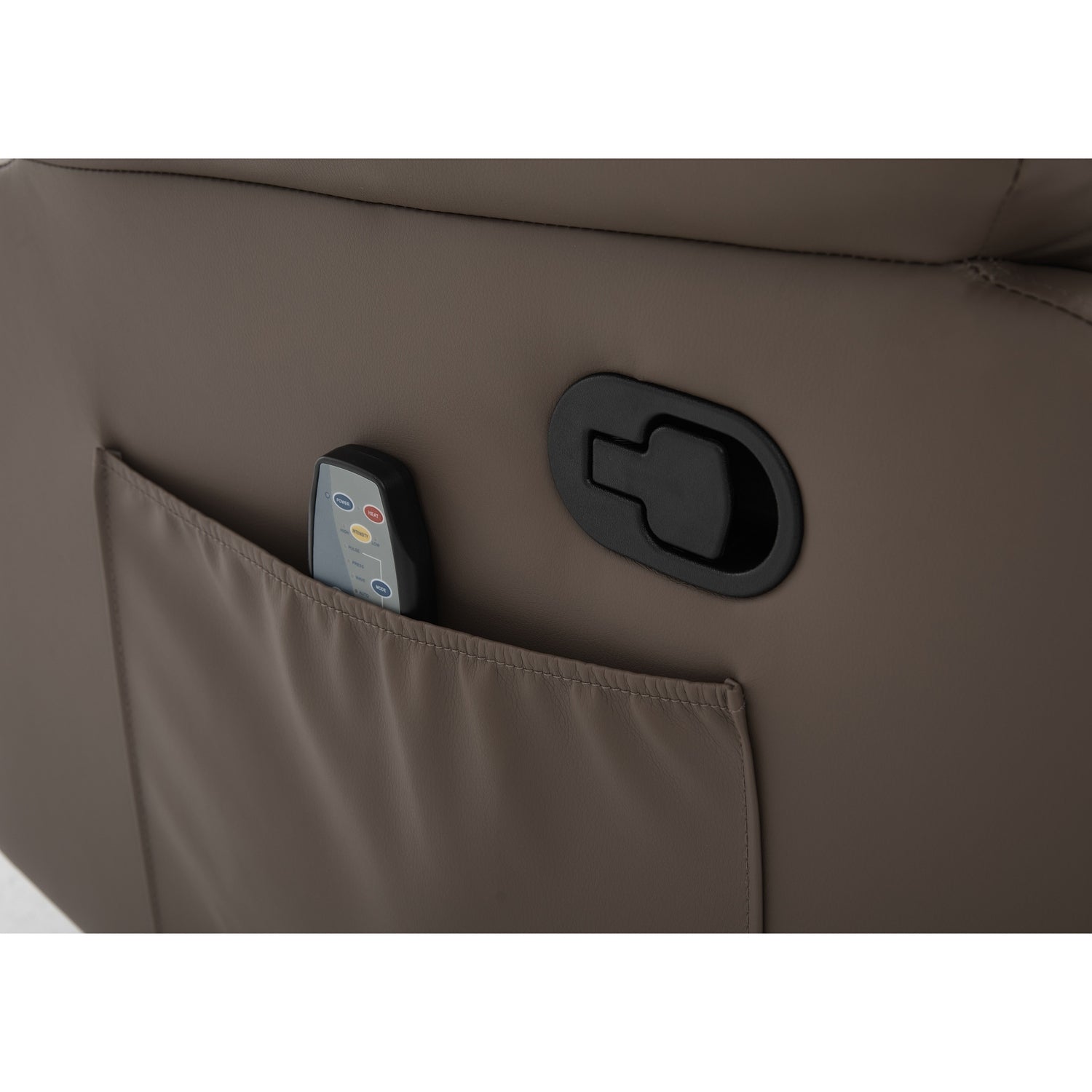 Πολυθρόνα Ανακλινόμενη ArteLibre RIGIL Με Λειτουργία Μασάζ Καφέ PU 75x87x102cm - Hippiehome.gr