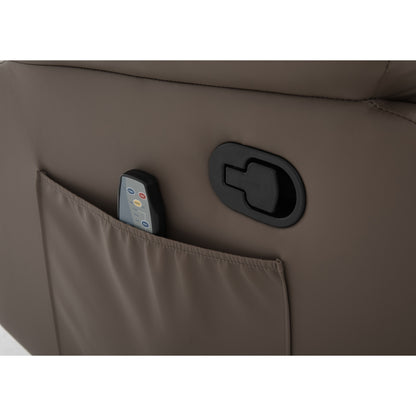 Πολυθρόνα Ανακλινόμενη ArteLibre RIGIL Με Λειτουργία Μασάζ Καφέ PU 75x87x102cm - Hippiehome.gr