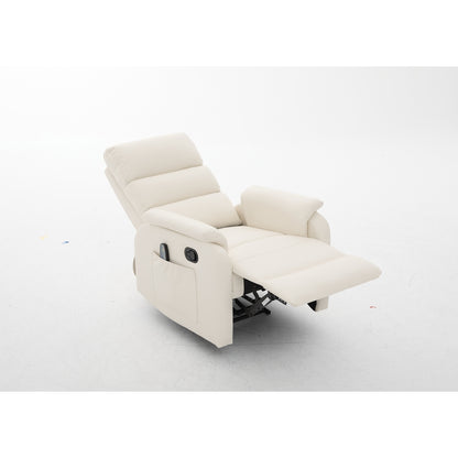 Πολυθρόνα Ανακλινόμενη ArteLibre RIGIL Με Λειτουργία Μασάζ Μπεζ PU 75x87x102cm - Hippiehome.gr