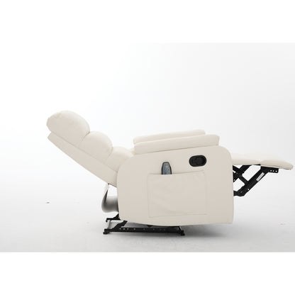 Πολυθρόνα Ανακλινόμενη ArteLibre RIGIL Με Λειτουργία Μασάζ Μπεζ PU 75x87x102cm - Hippiehome.gr