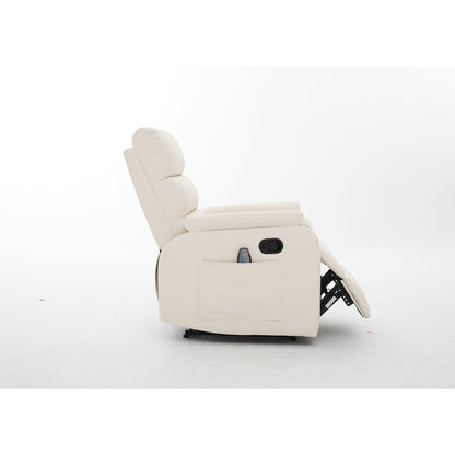 Πολυθρόνα Ανακλινόμενη ArteLibre RIGIL Με Λειτουργία Μασάζ Μπεζ PU 75x87x102cm - Hippiehome.gr
