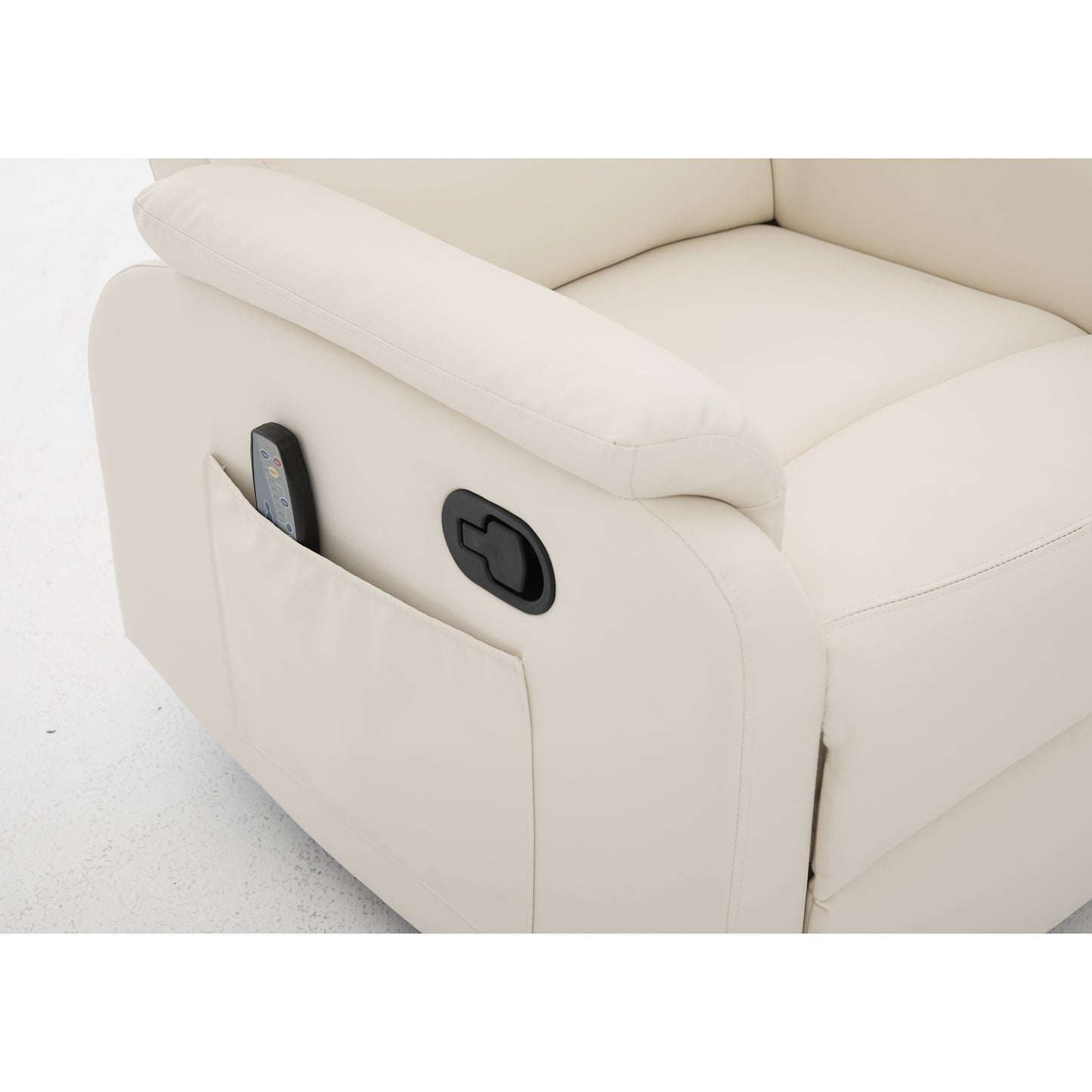 Πολυθρόνα Ανακλινόμενη ArteLibre RIGIL Με Λειτουργία Μασάζ Μπεζ PU 75x87x102cm - Hippiehome.gr