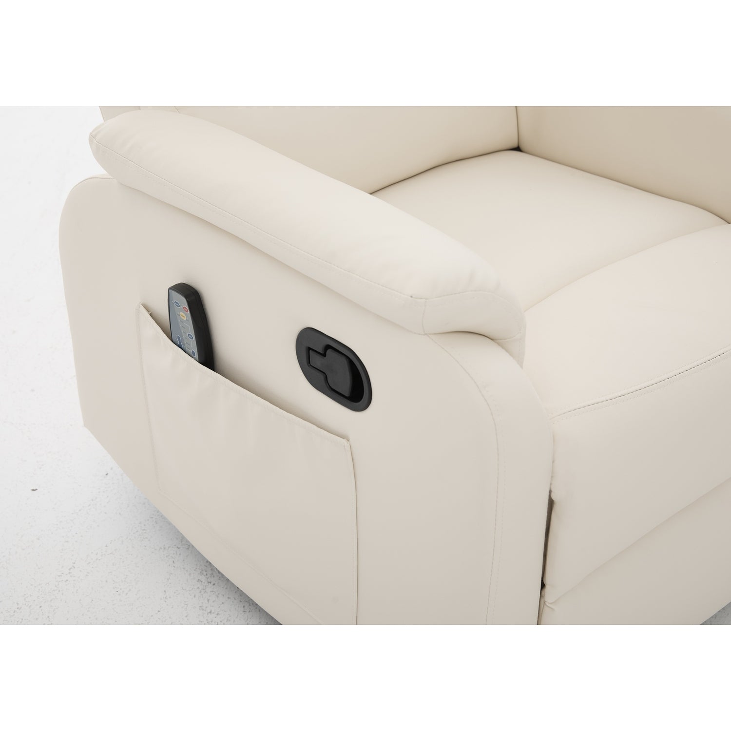 Πολυθρόνα Ανακλινόμενη ArteLibre RIGIL Με Λειτουργία Μασάζ Μπεζ PU 75x87x102cm - Hippiehome.gr