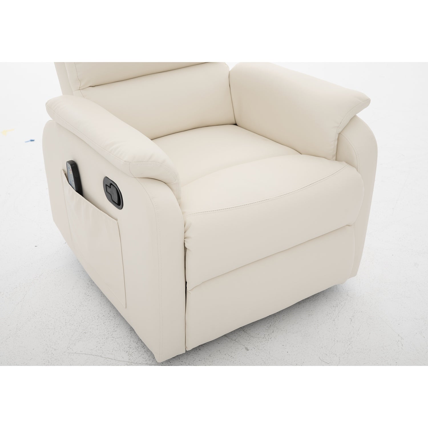 Πολυθρόνα Ανακλινόμενη ArteLibre RIGIL Με Λειτουργία Μασάζ Μπεζ PU 75x87x102cm - Hippiehome.gr