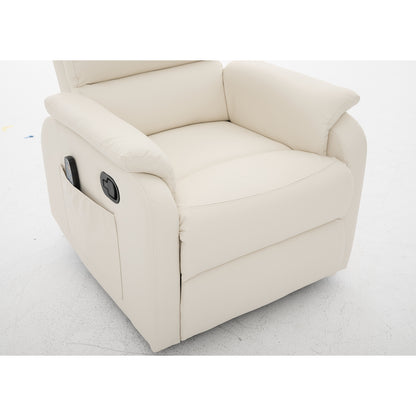 Πολυθρόνα Ανακλινόμενη ArteLibre RIGIL Με Λειτουργία Μασάζ Μπεζ PU 75x87x102cm - Hippiehome.gr