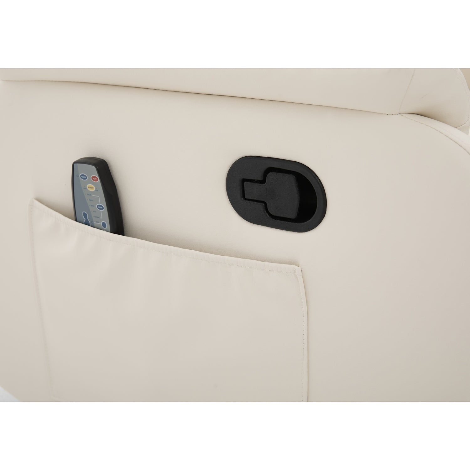 Πολυθρόνα Ανακλινόμενη ArteLibre RIGIL Με Λειτουργία Μασάζ Μπεζ PU 75x87x102cm - Hippiehome.gr