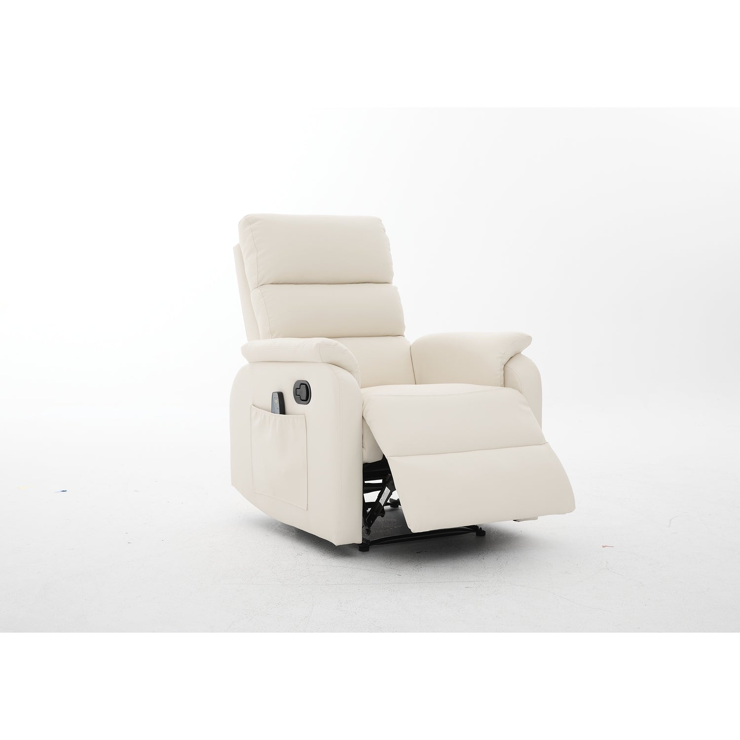 Πολυθρόνα Ανακλινόμενη ArteLibre RIGIL Με Λειτουργία Μασάζ Μπεζ PU 75x87x102cm - Hippiehome.gr