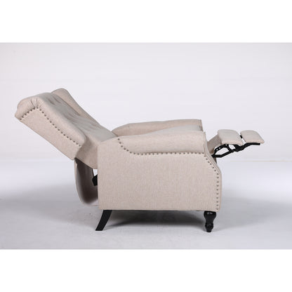 Πολυθρόνα Ανακλινόμενη ArteLibre ALNAIR Μπεζ Ύφασμα 78x85x104cm - Hippiehome.gr
